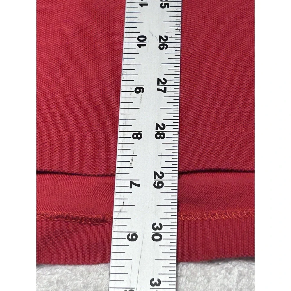 Polo Ralph Lauren Polo Shirt Men's M Red Short Sleeve Cotton Pony Logo FLAWED